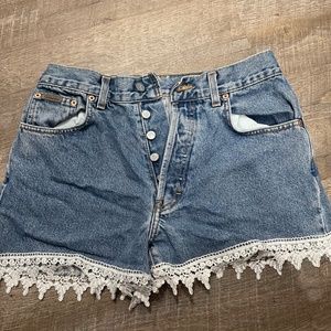 Calvin Klein easy fit jean shorts